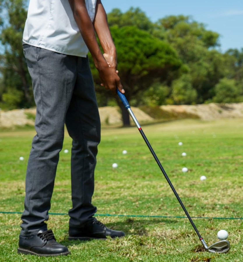 Hillwood students practising on the course